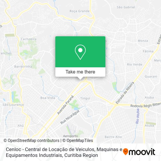 Cenloc - Central de Locação de Veiculos, Maquinas e Equipamentos Industriais map