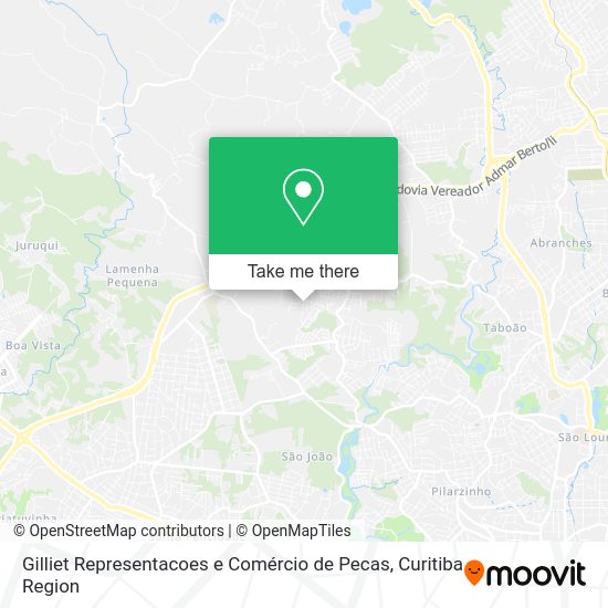 Gilliet Representacoes e Comércio de Pecas map
