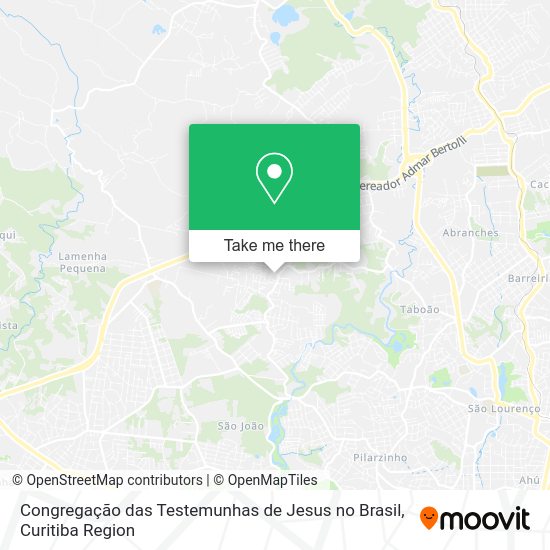 Congregação das Testemunhas de Jesus no Brasil map