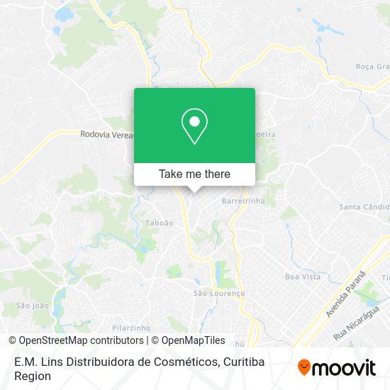 E.M. Lins Distribuidora de Cosméticos map