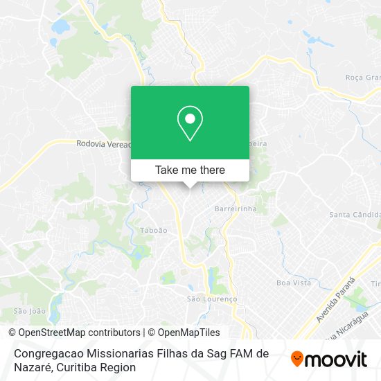 Congregacao Missionarias Filhas da Sag FAM de Nazaré map