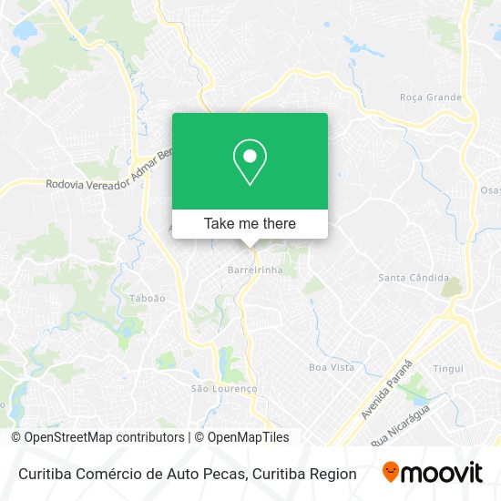 Curitiba Comércio de Auto Pecas map