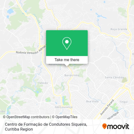 Centro de Formação de Condutores Siqueira map