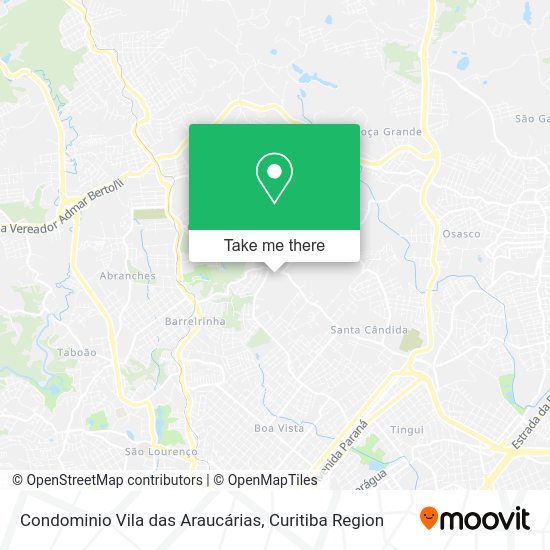 Condominio Vila das Araucárias map