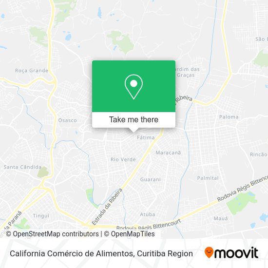 California Comércio de Alimentos map