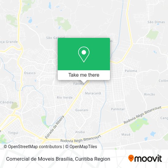 Comercial de Moveis Brasília map