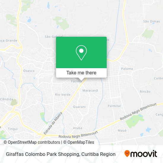 Giraffas Colombo Park Shopping map