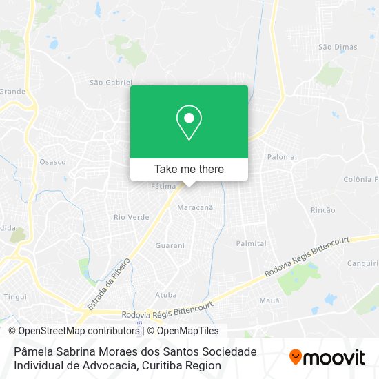 Pâmela Sabrina Moraes dos Santos Sociedade Individual de Advocacia map