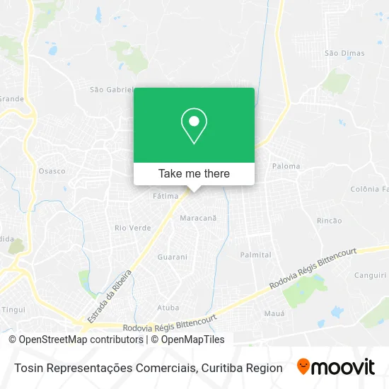 Tosin Representações Comerciais map