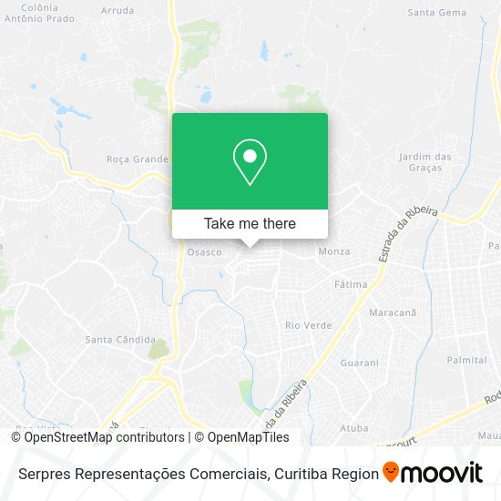 Serpres Representações Comerciais map