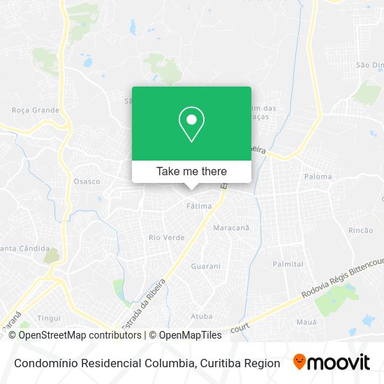 Condomínio Residencial Columbia map