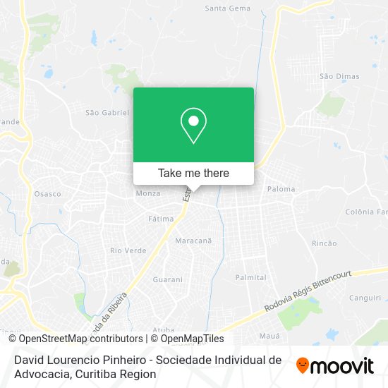 David Lourencio Pinheiro - Sociedade Individual de Advocacia map