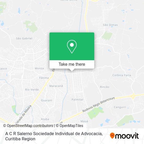 A C R Salerno Sociedade Individual de Advocacia map