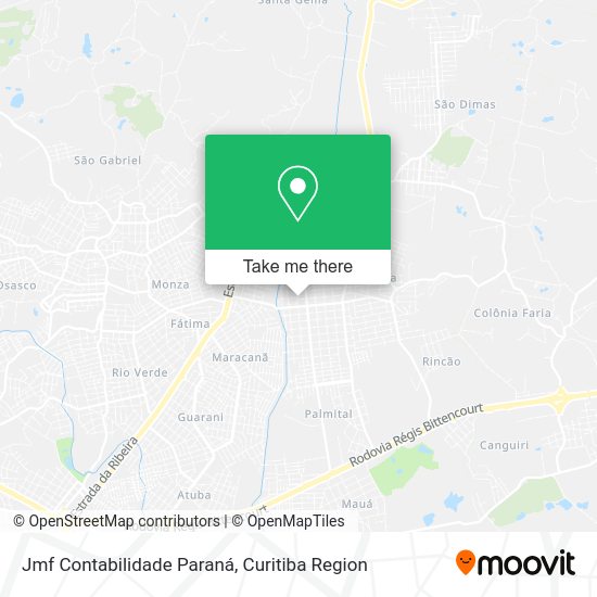 Jmf Contabilidade Paraná map
