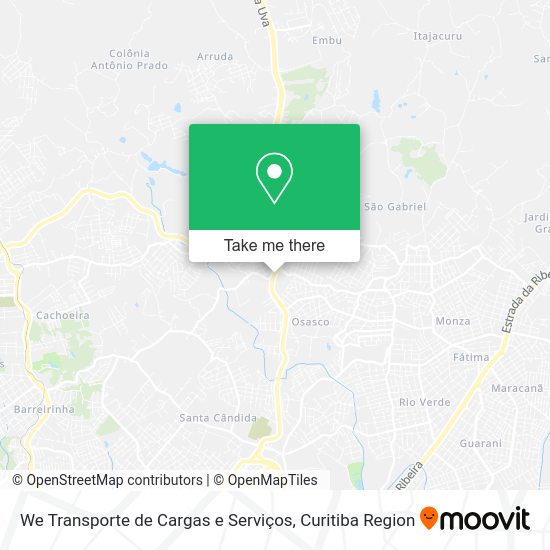 We Transporte de Cargas e Serviços map