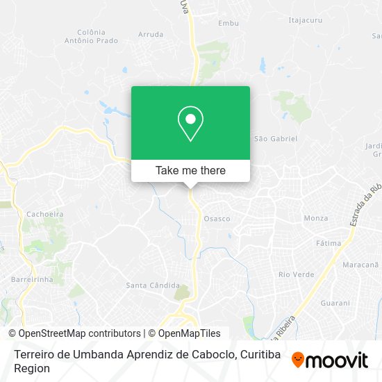 Terreiro de Umbanda Aprendiz de Caboclo map