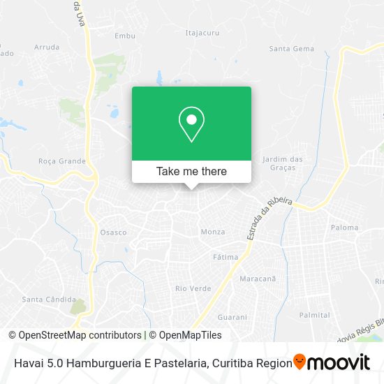 Havai 5.0 Hamburgueria E Pastelaria map