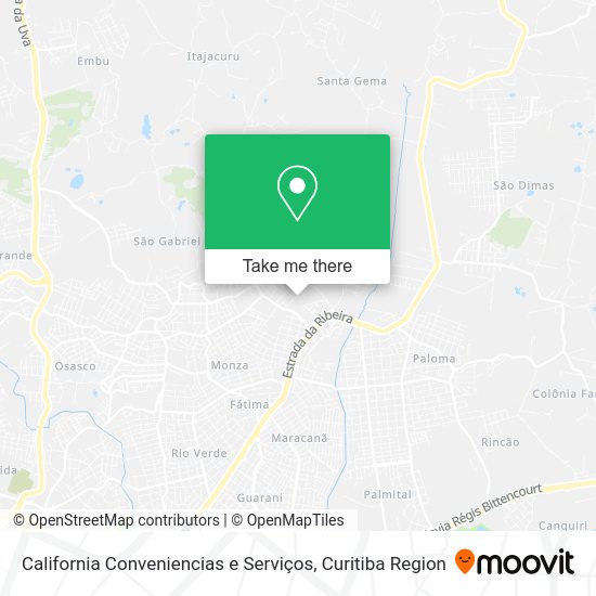 California Conveniencias e Serviços map