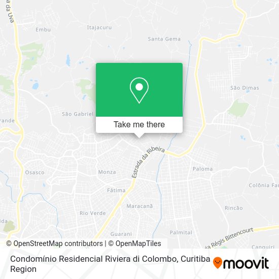 Condomínio Residencial Riviera di Colombo map