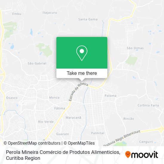 Perola Mineira Comércio de Produtos Alimenticios map