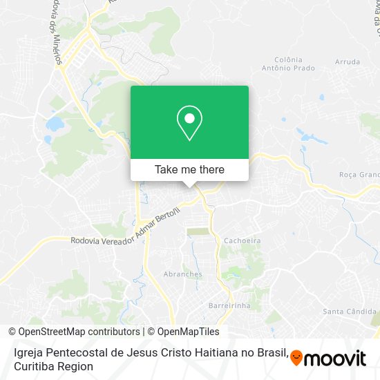 Igreja Pentecostal de Jesus Cristo Haitiana no Brasil map