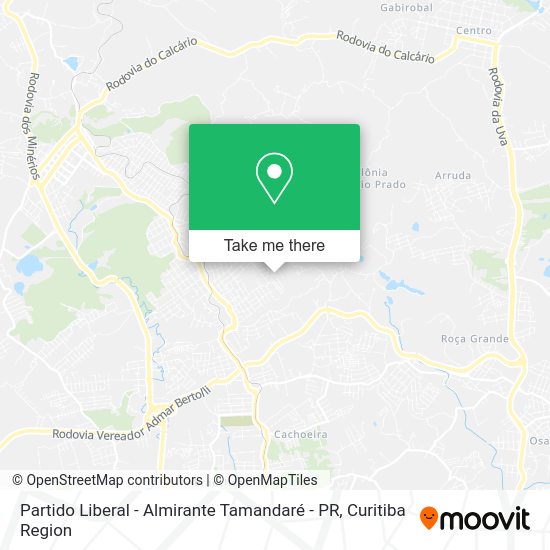 Partido Liberal - Almirante Tamandaré - PR map