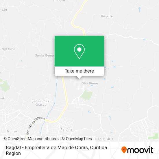 Bagdal - Empreiteira de Mão de Obras map