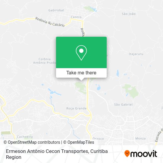 Ermeson Antônio Cecon Transportes map