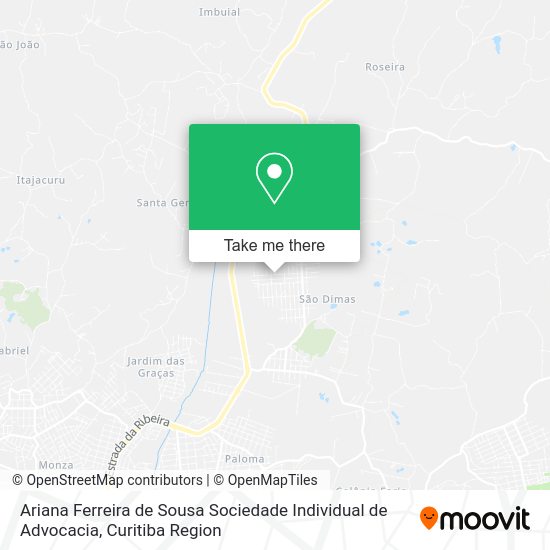 Ariana Ferreira de Sousa Sociedade Individual de Advocacia map