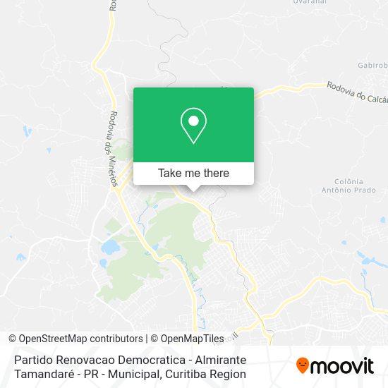Partido Renovacao Democratica - Almirante Tamandaré - PR - Municipal map