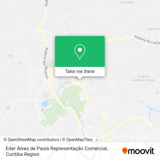 Eder Alves de Paula Representação Comercial map