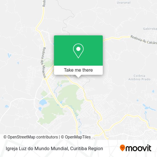 Igreja Luz do Mundo Mundial map