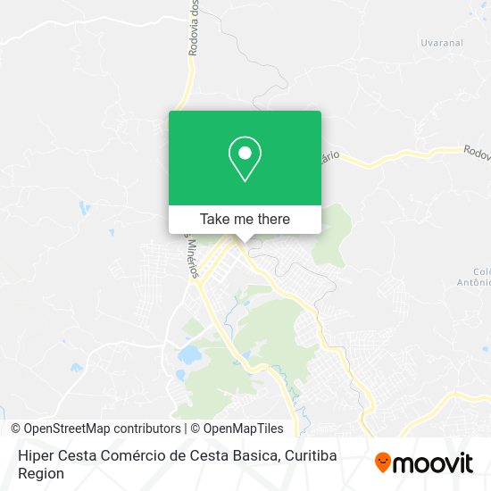 Hiper Cesta Comércio de Cesta Basica map