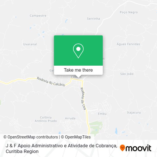 J & F Apoio Administrativo e Atividade de Cobrança map