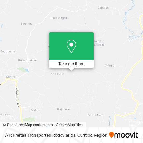 A R Freitas Transportes Rodoviários map