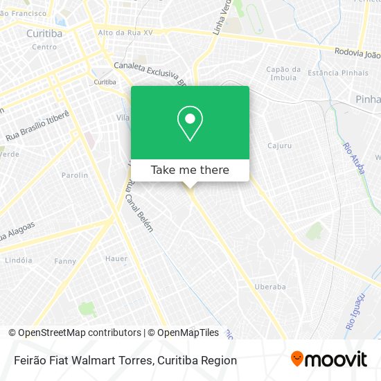 Feirão Fiat Walmart Torres map