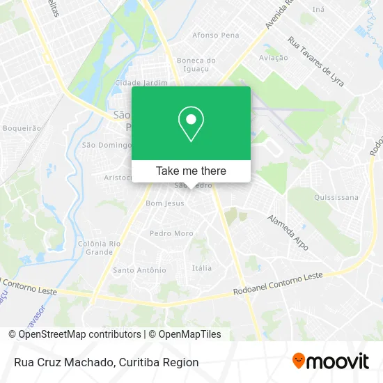Rua Cruz Machado map