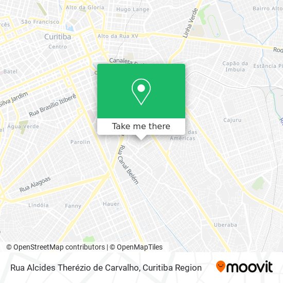 Rua Alcides Therézio de Carvalho map