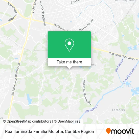 Rua Iluminada Família Moletta map