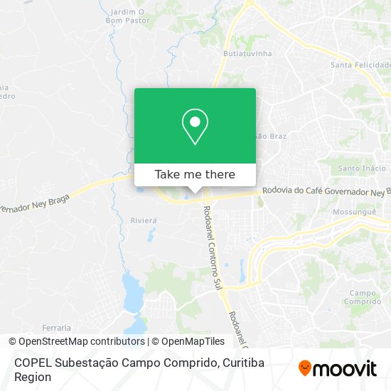 COPEL Subestaçāo Campo Comprido map