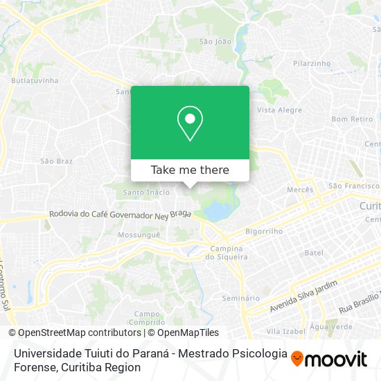 Universidade Tuiuti do Paraná - Mestrado Psicologia Forense map