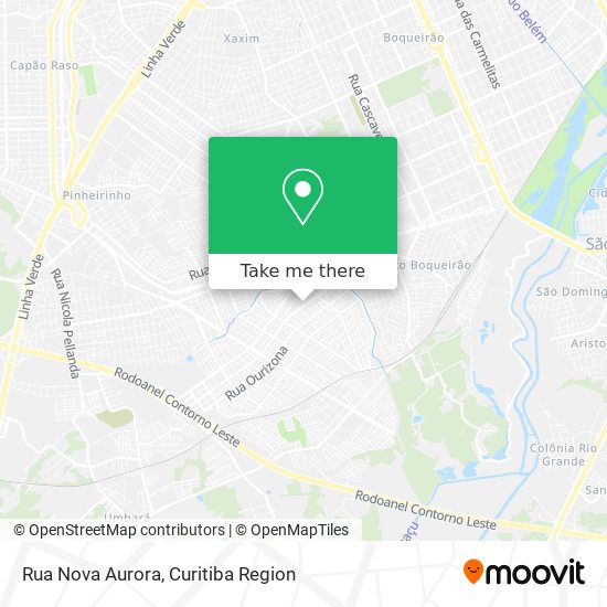 Mapa Rua Nova Aurora