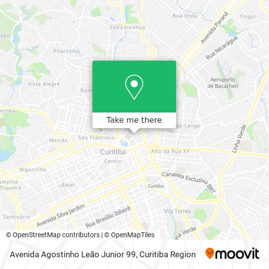 Avenida Agostinho Leão Junior 99 map