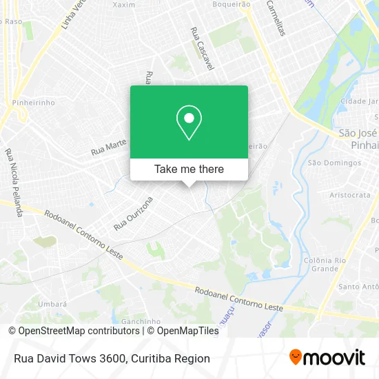 Rua David Tows 3600 map