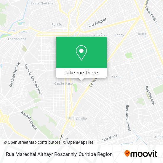 Rua Marechal Althayr Roszanniy map