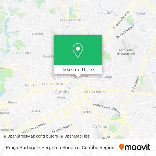 Mapa Praça Portugal - Perpétuo Socorro