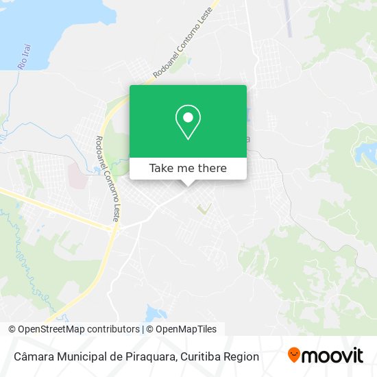 Câmara Municipal de Piraquara map