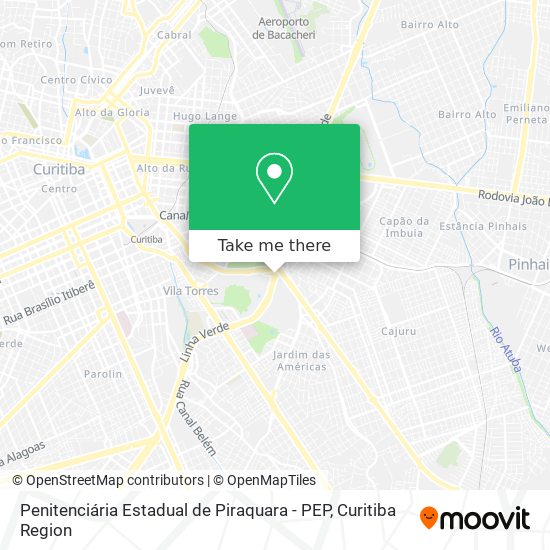 Penitenciária Estadual de Piraquara - PEP map