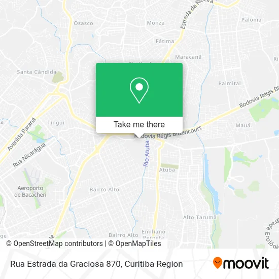 Rua Estrada da Graciosa 870 map