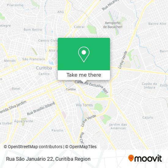 Mapa Rua São Januário 22